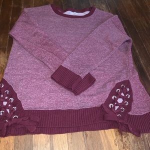 Maurices red long sleeve top